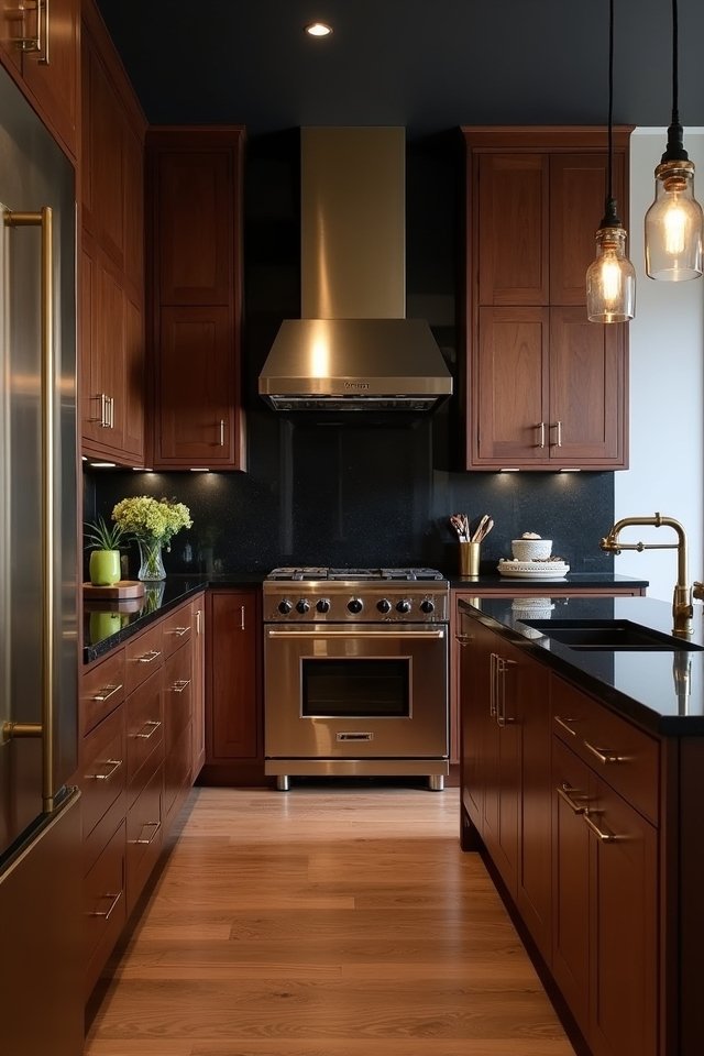 warm dark wood elegance