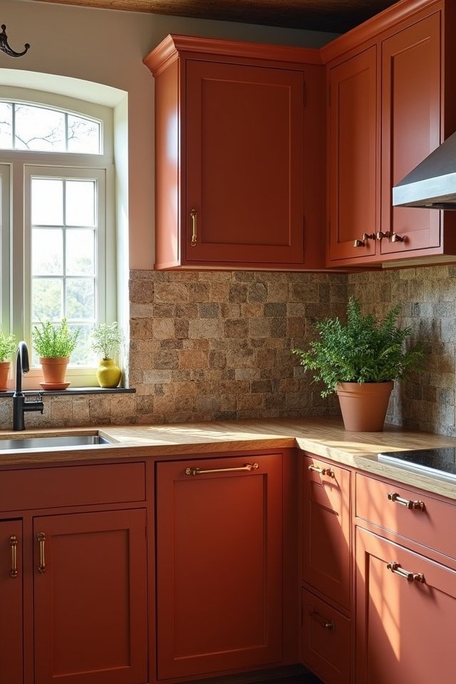 warm earthy kitchen charm