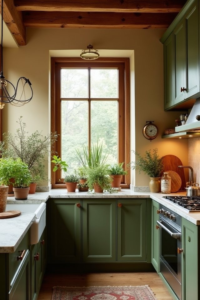 warm earthy kitchen vibes