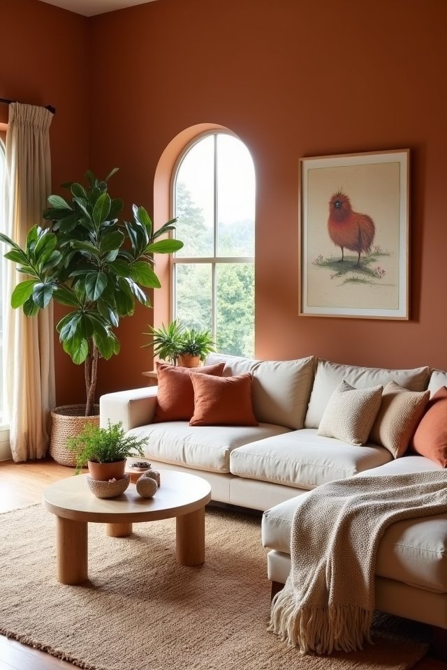 warm earthy terracotta elegance