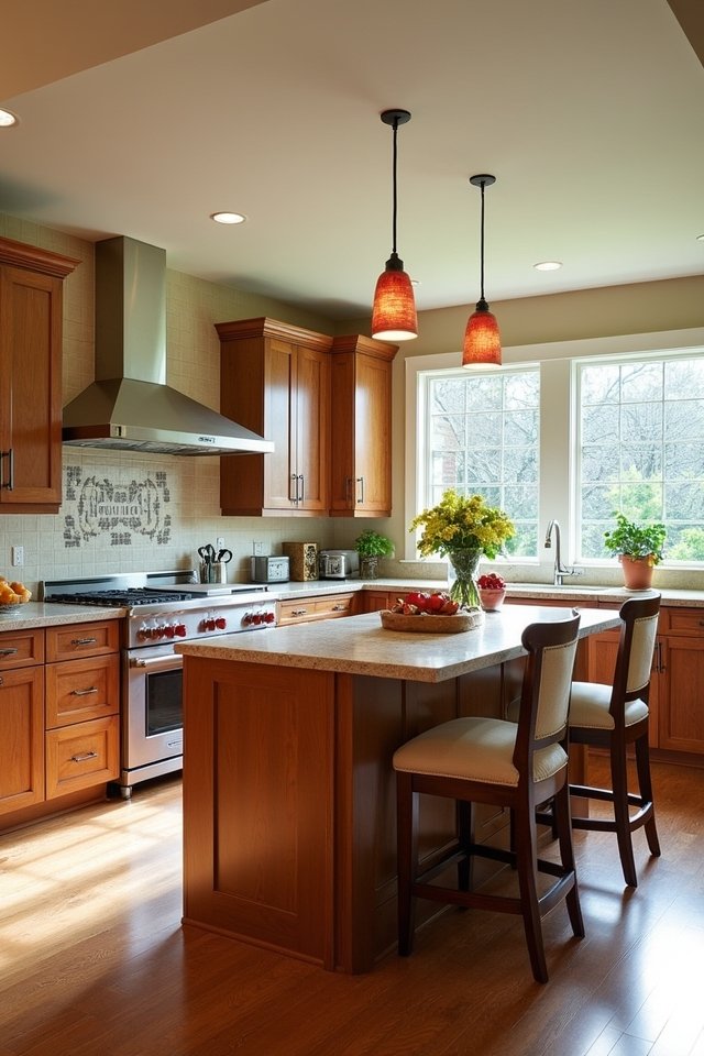warm gathering kitchen space
