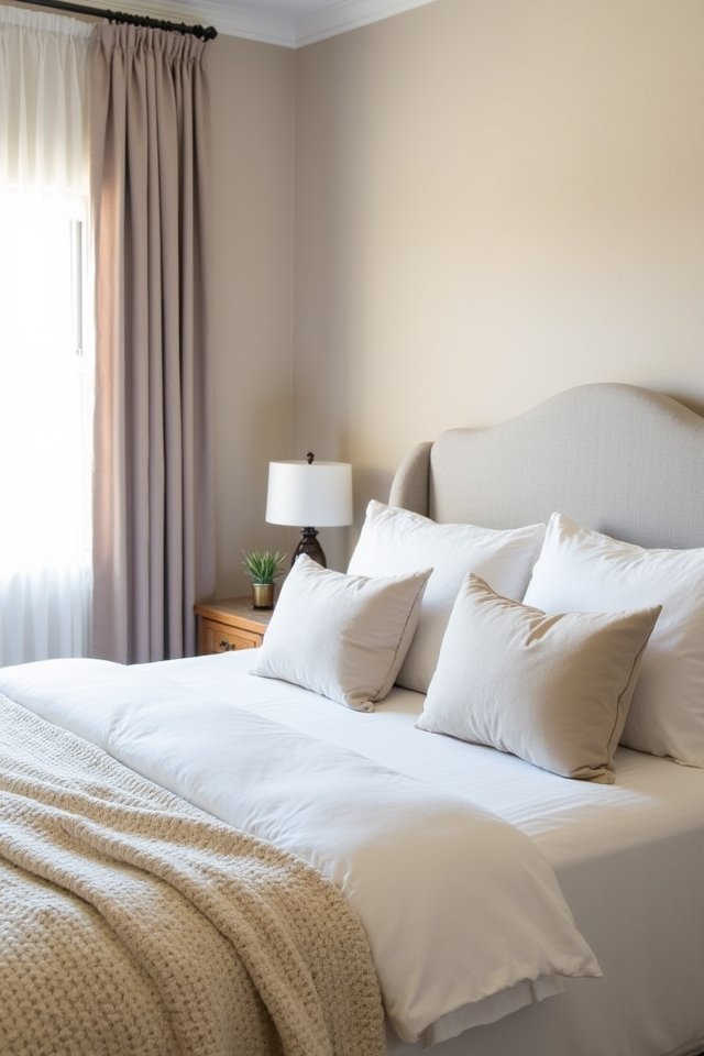 warm inviting bedroom atmosphere