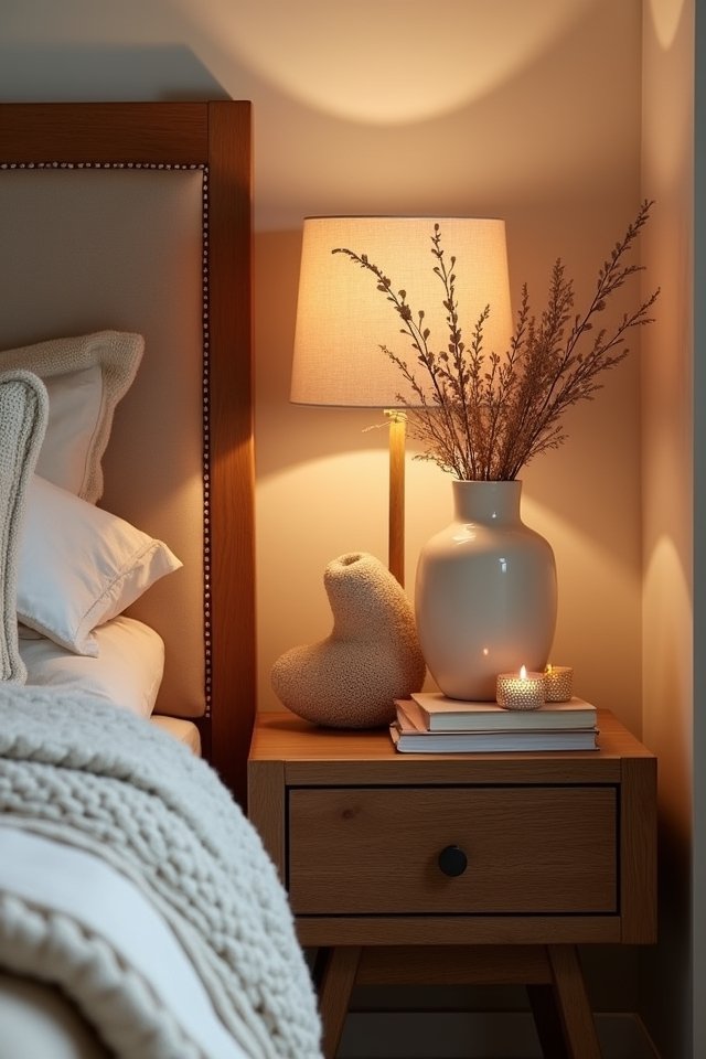 warm inviting bedroom atmosphere