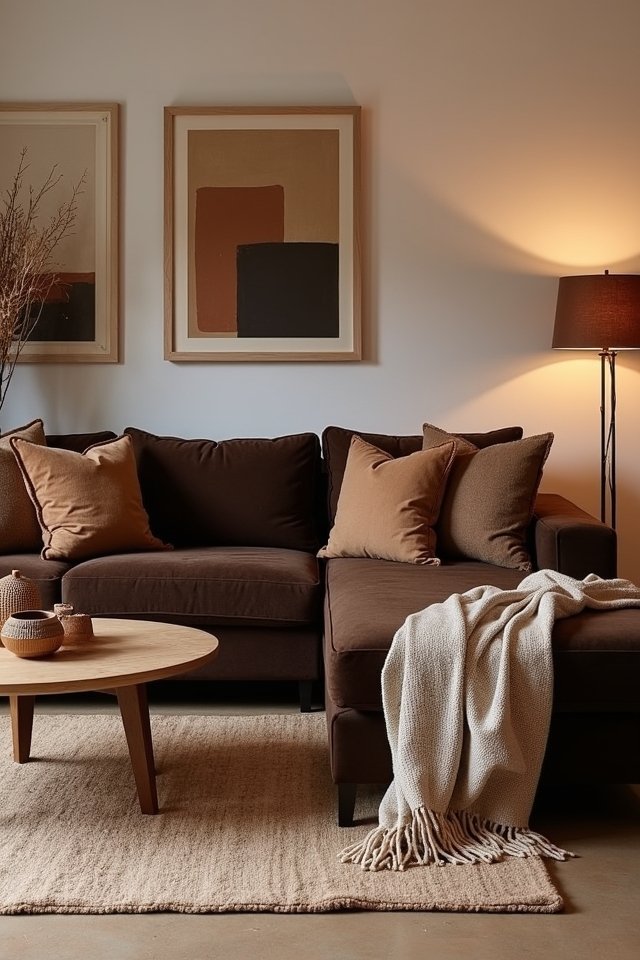 warm inviting brown palette