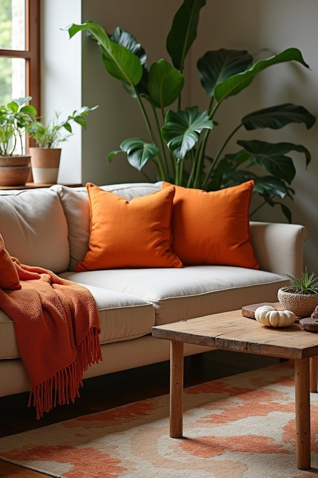 warm inviting burnt orange