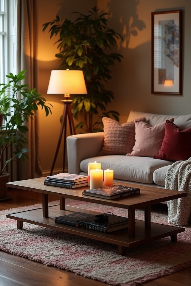 warm inviting cozy lighting