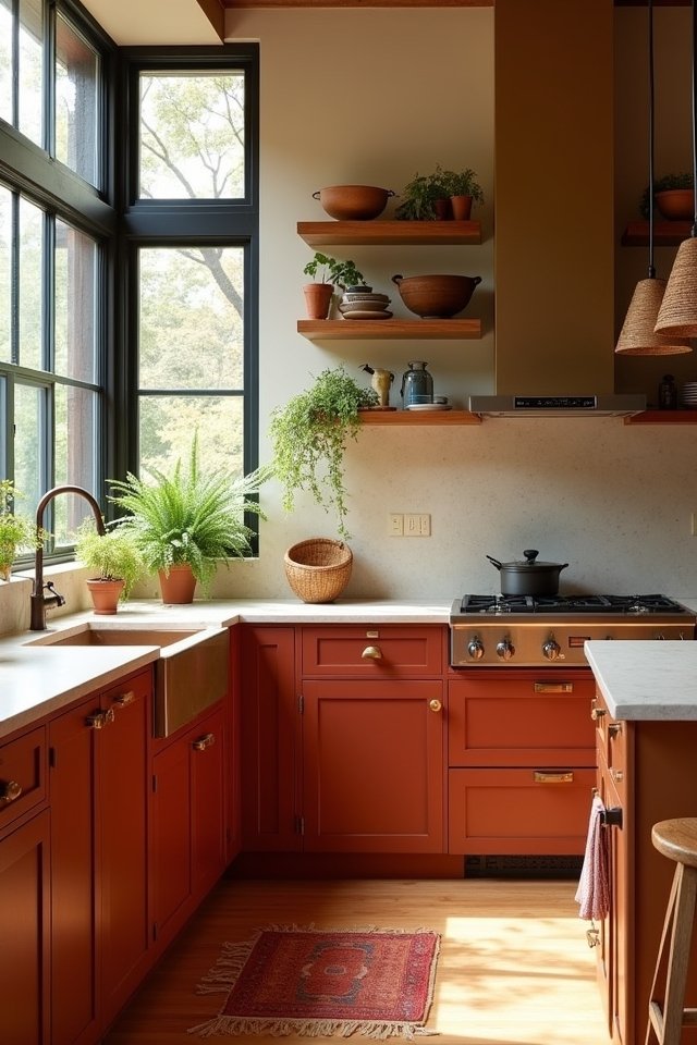 warm inviting kitchen colors