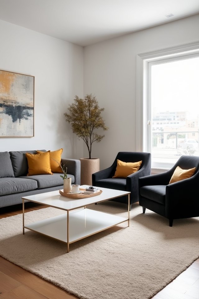 warm inviting living room