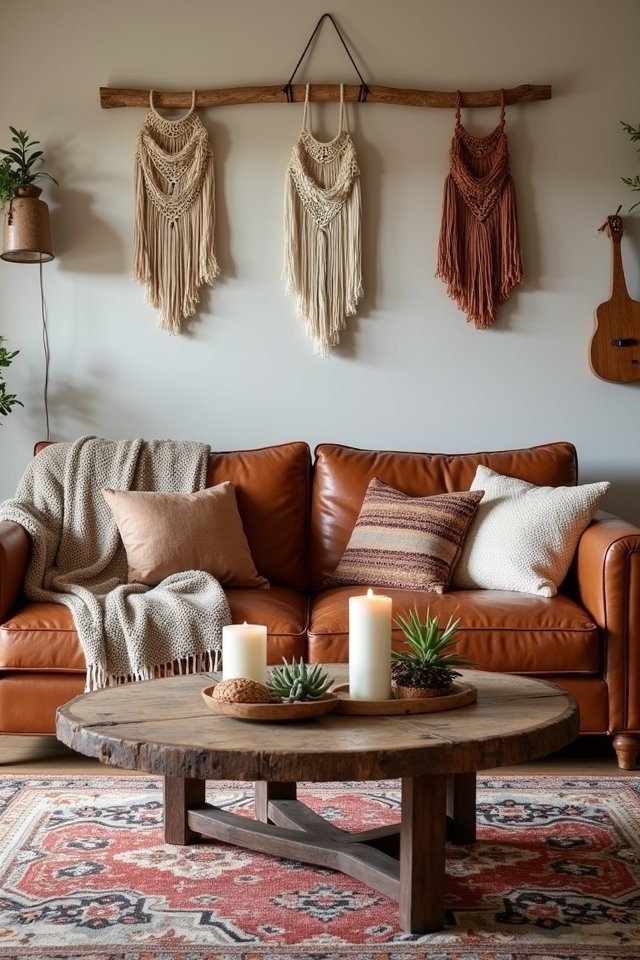 warm inviting living room accessories