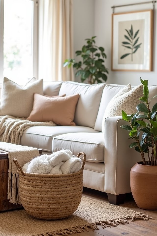 warm inviting natural textiles