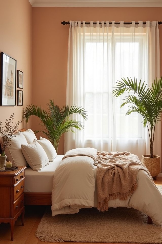 warm inviting peach retreat
