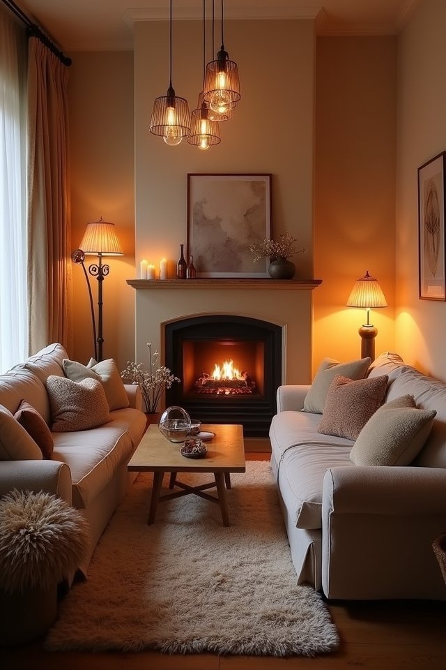 warm inviting soft lighting
