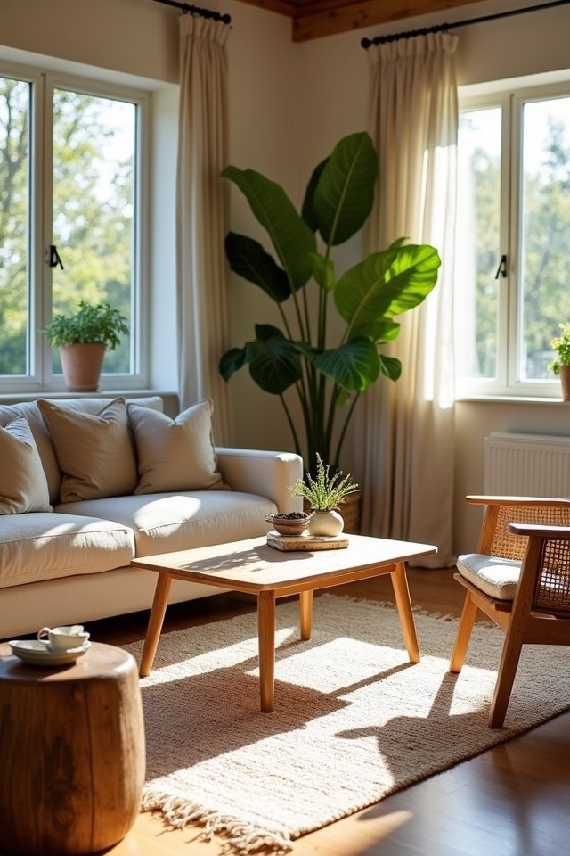 warm inviting wood furniture