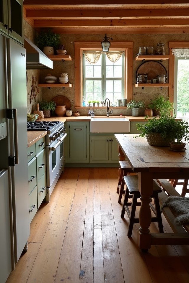 warm inviting wooden flooring