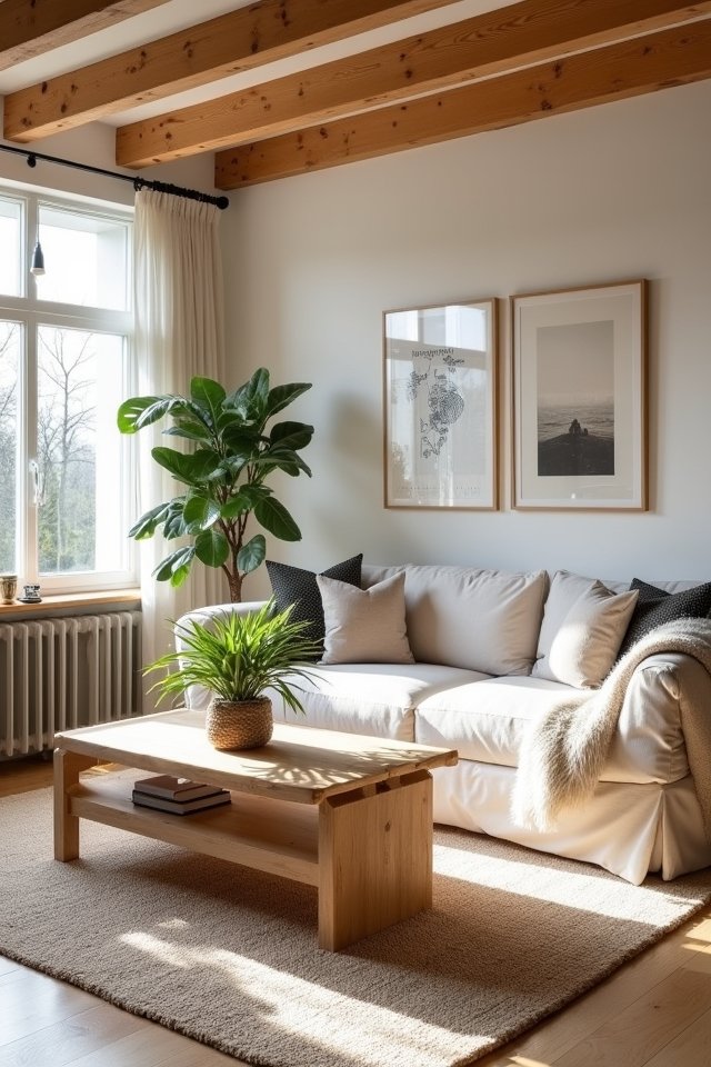 warm natural wood accents