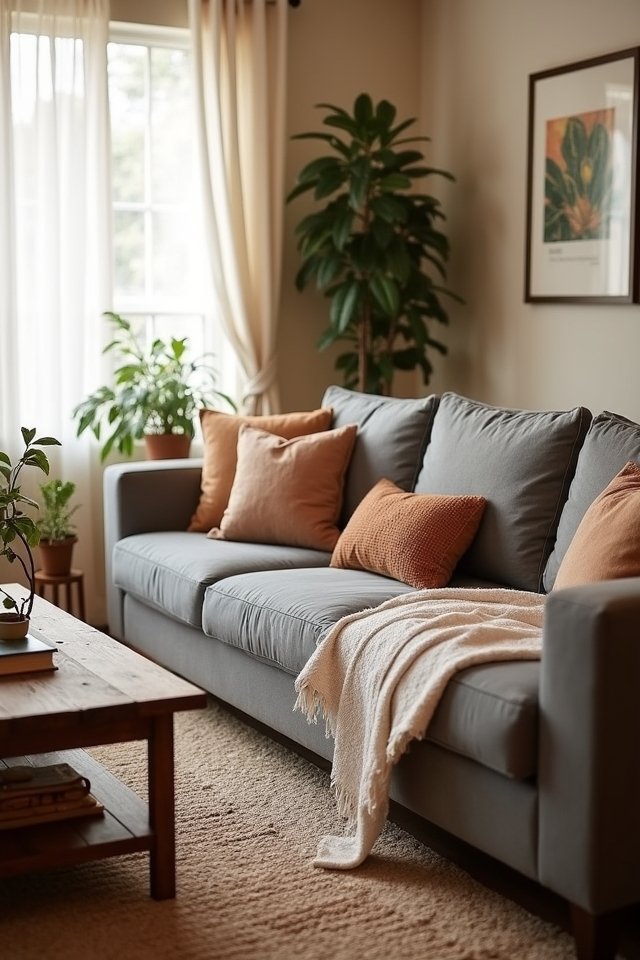 warm neutral living oasis