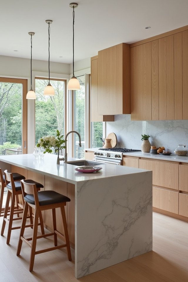 warm oak sleek glass