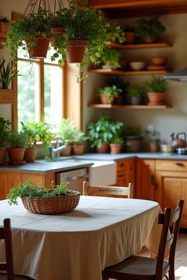 warm organic kitchen materials
