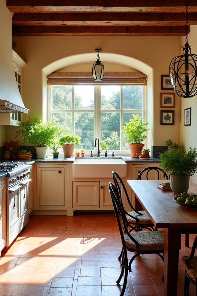 warm rustic terracotta tiles