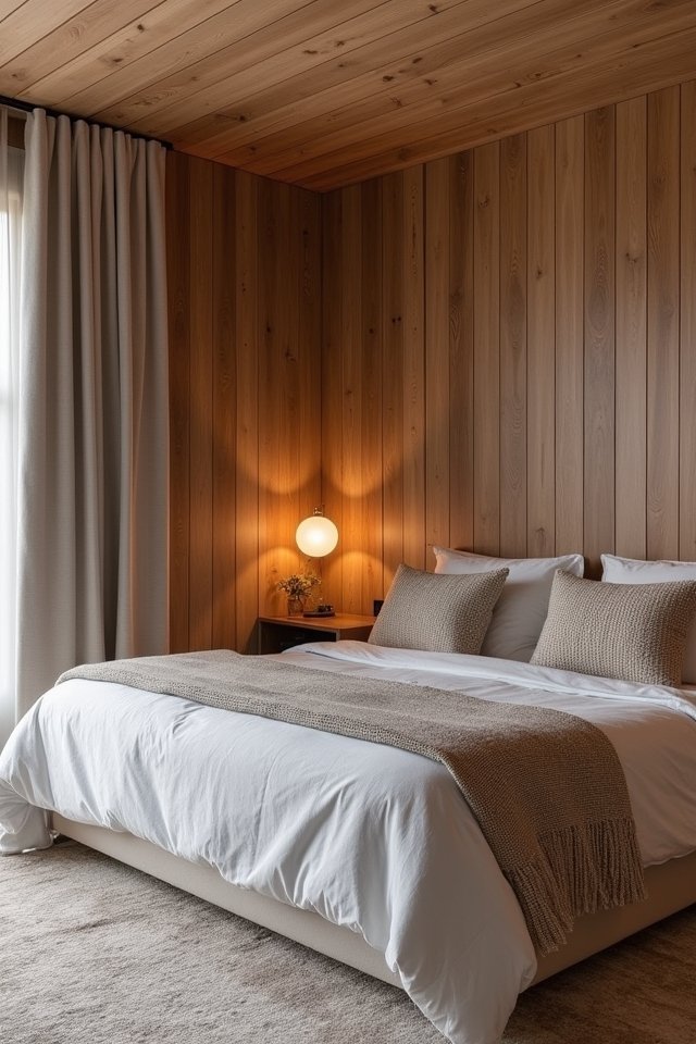 warm rustic wood paneling