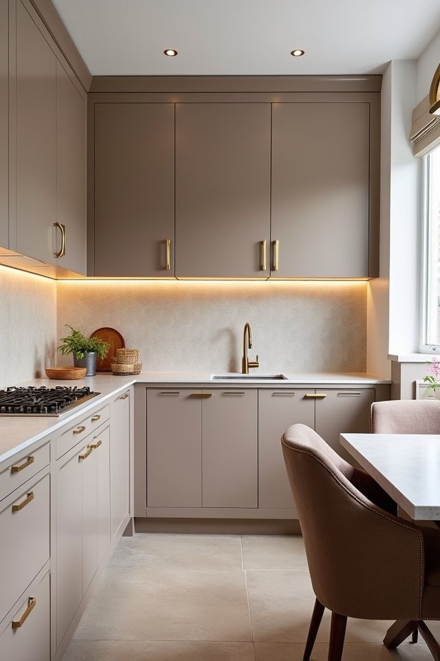 warm taupe kitchen sanctuary