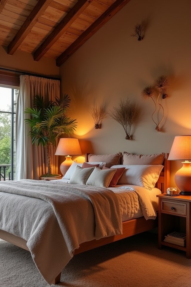 warm terracotta lighting options
