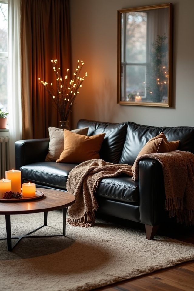 warm textiles create coziness