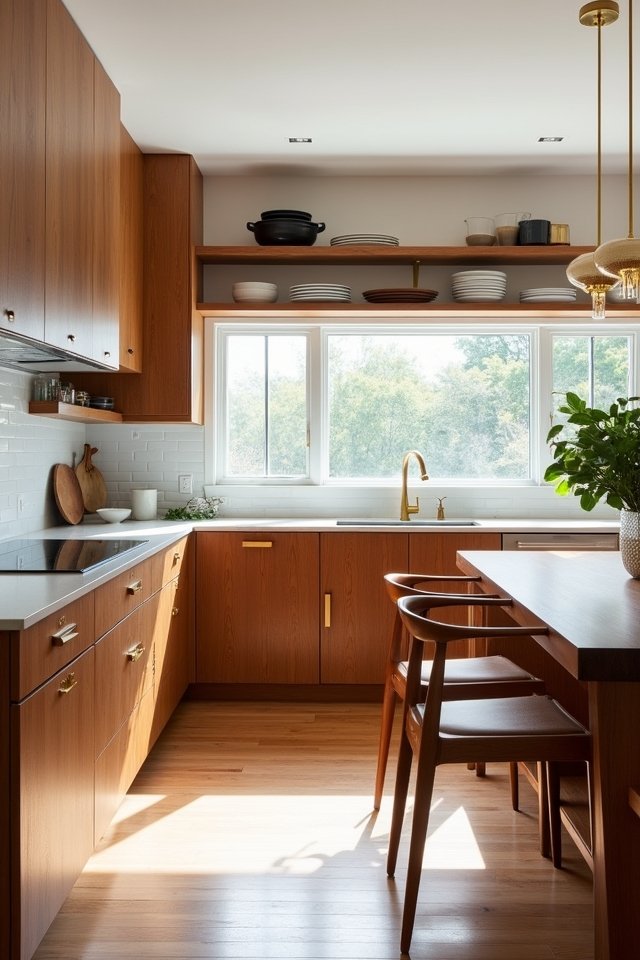 warm wood kitchen elegance