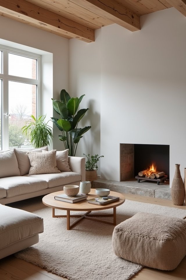 warm wooden accents abound