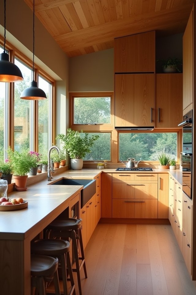 warmth through natural wood