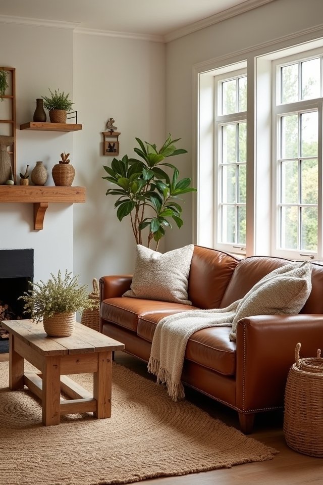 warmth through wood accents