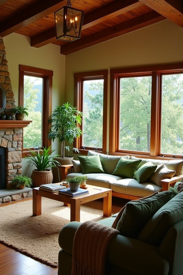 warmth through wood accents