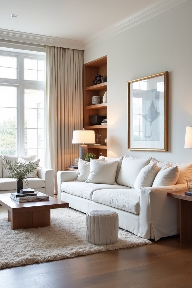 warmth through wooden accents