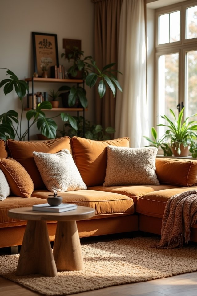 warmth through wooden furniture