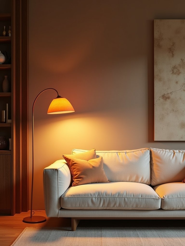 warmth with burnt orange lighting