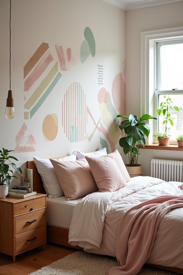 washi tape wall designs