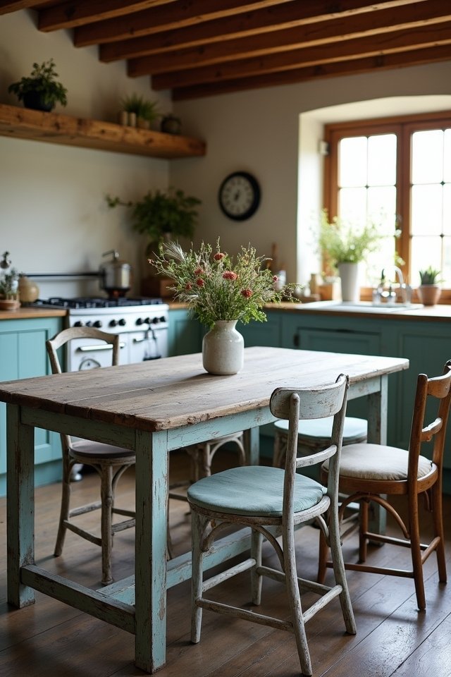 weathered blue coastal charm