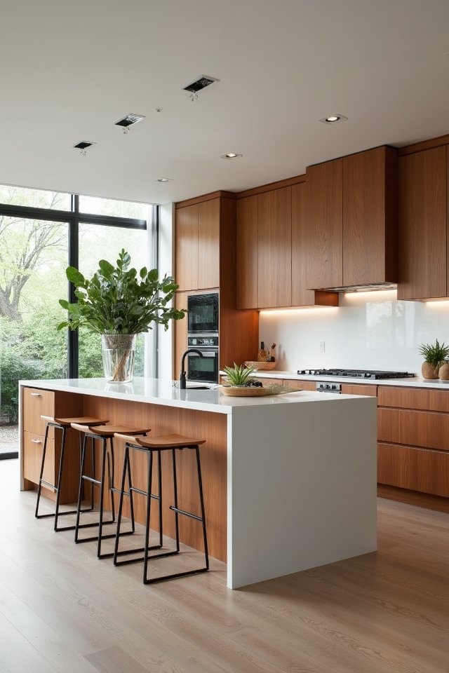 welcoming open concept kitchen