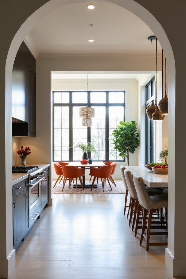 welcoming open kitchen design