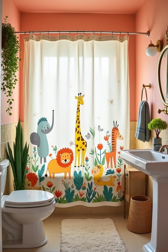 whimsical animal bathroom decor