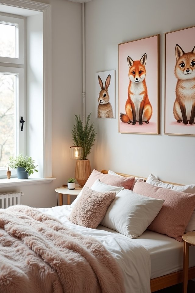 whimsical animal wall art