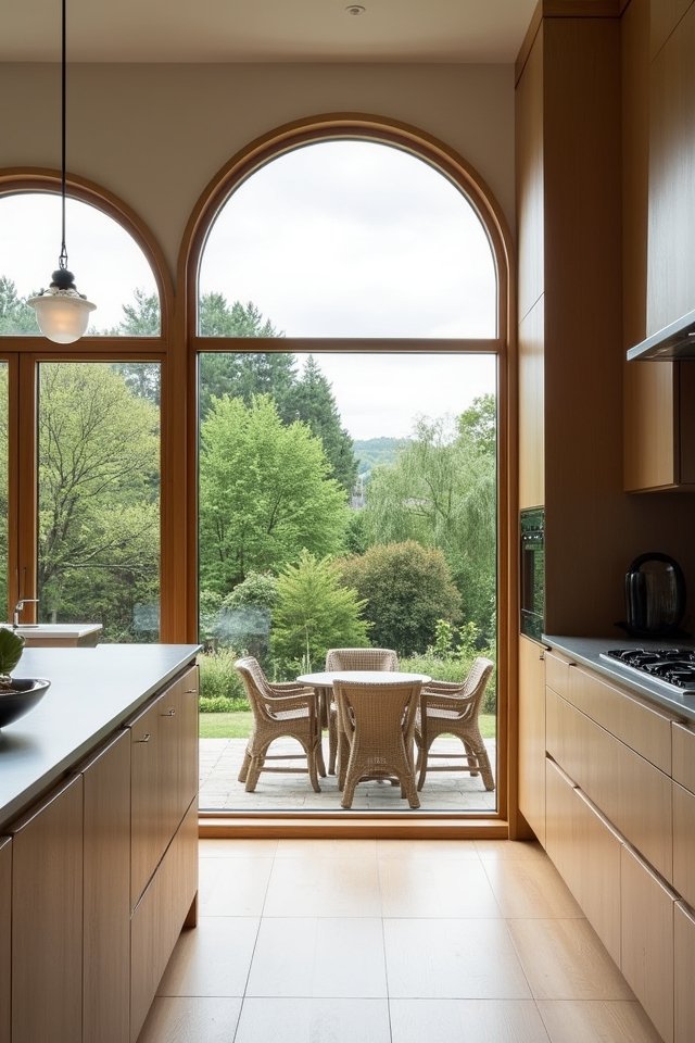 whimsical arched window charm