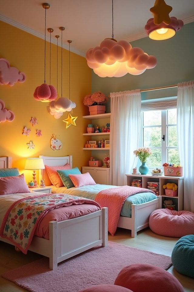 whimsical bedroom lighting ideas