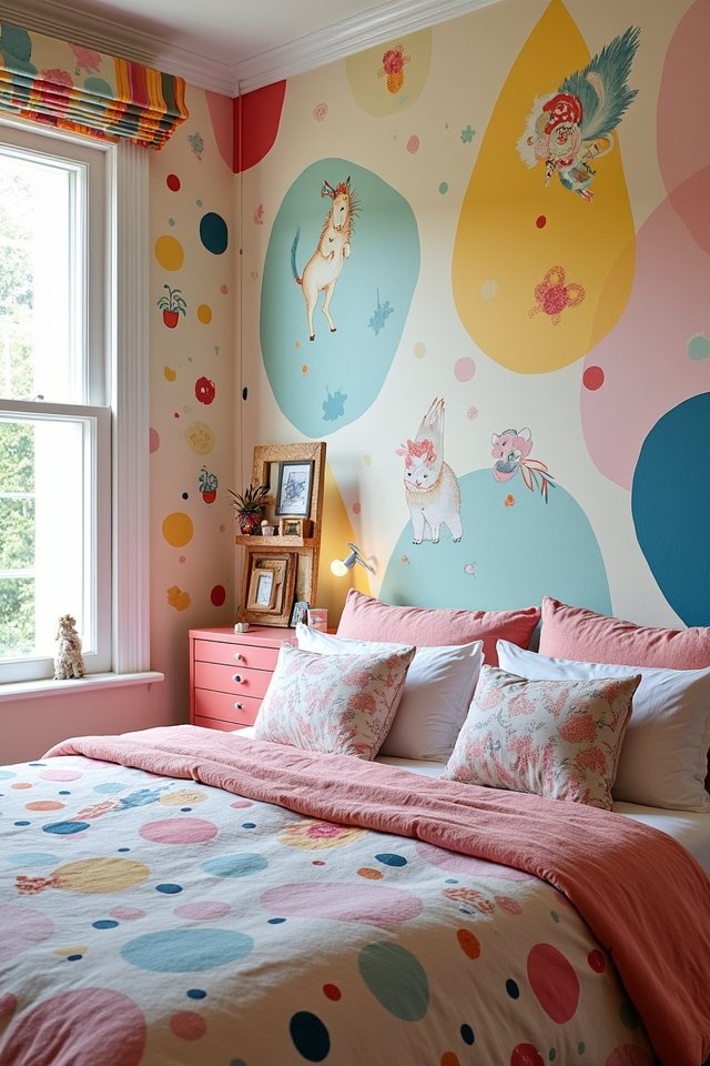 whimsical bedroom print ideas