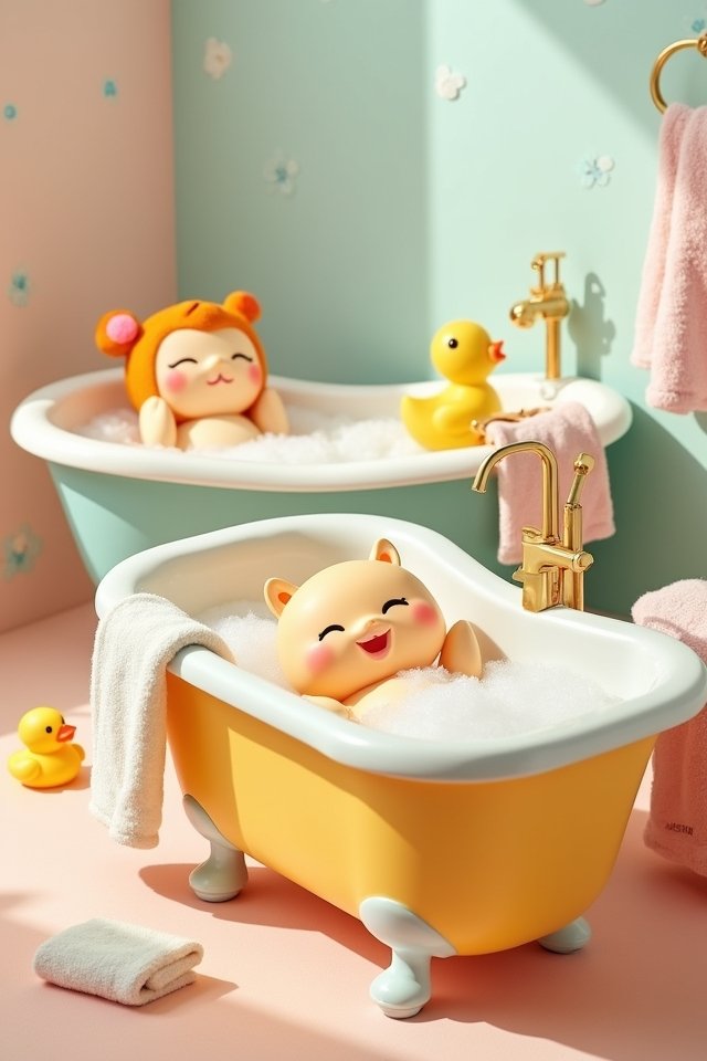 whimsical cartoon bathtub designs