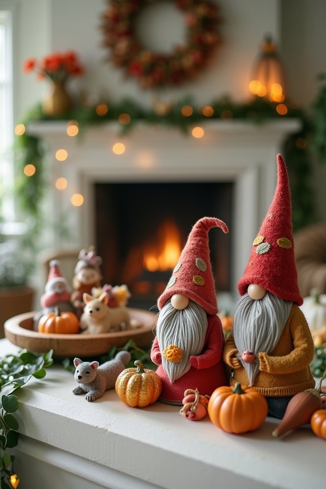 whimsical figurines add charm