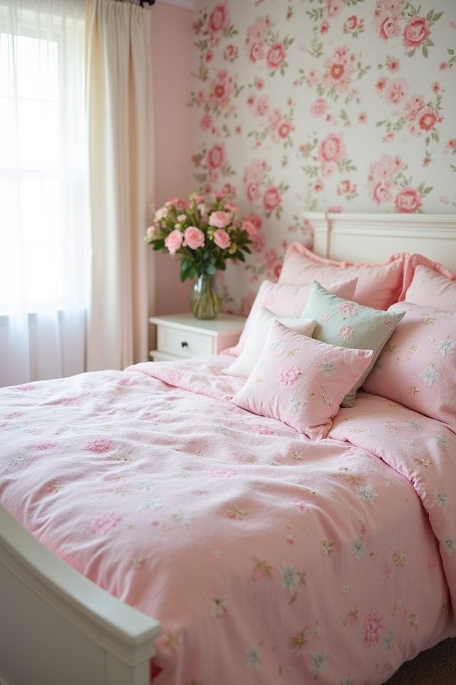 whimsical floral bedroom decor
