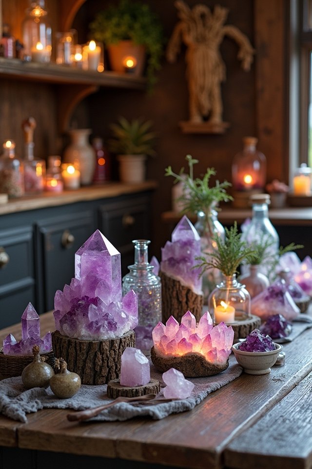 whimsical kitchen crystal accents