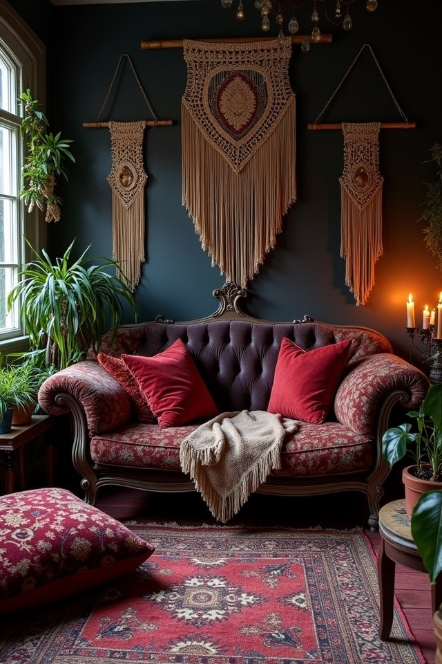 whimsical macram and textiles