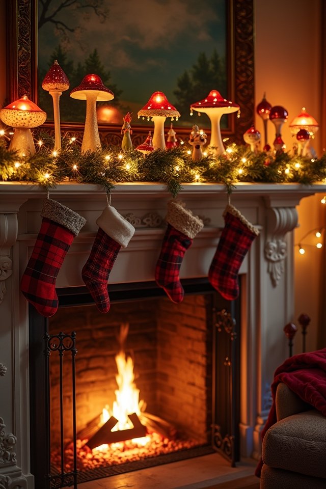 whimsical mantel holiday decorations